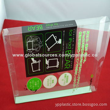Clear PET box with printing cover for iPad